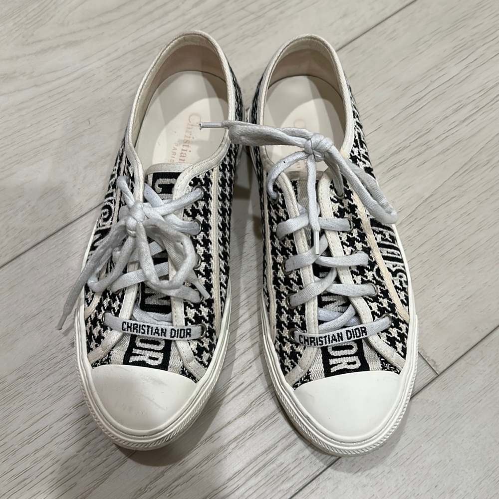 Dior houndstooth sneakers